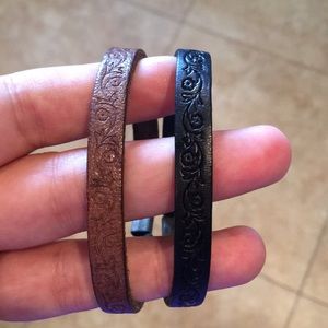 Leather bracelets from Florence, Italy